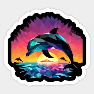 Dolphin Silhoutte Sticker